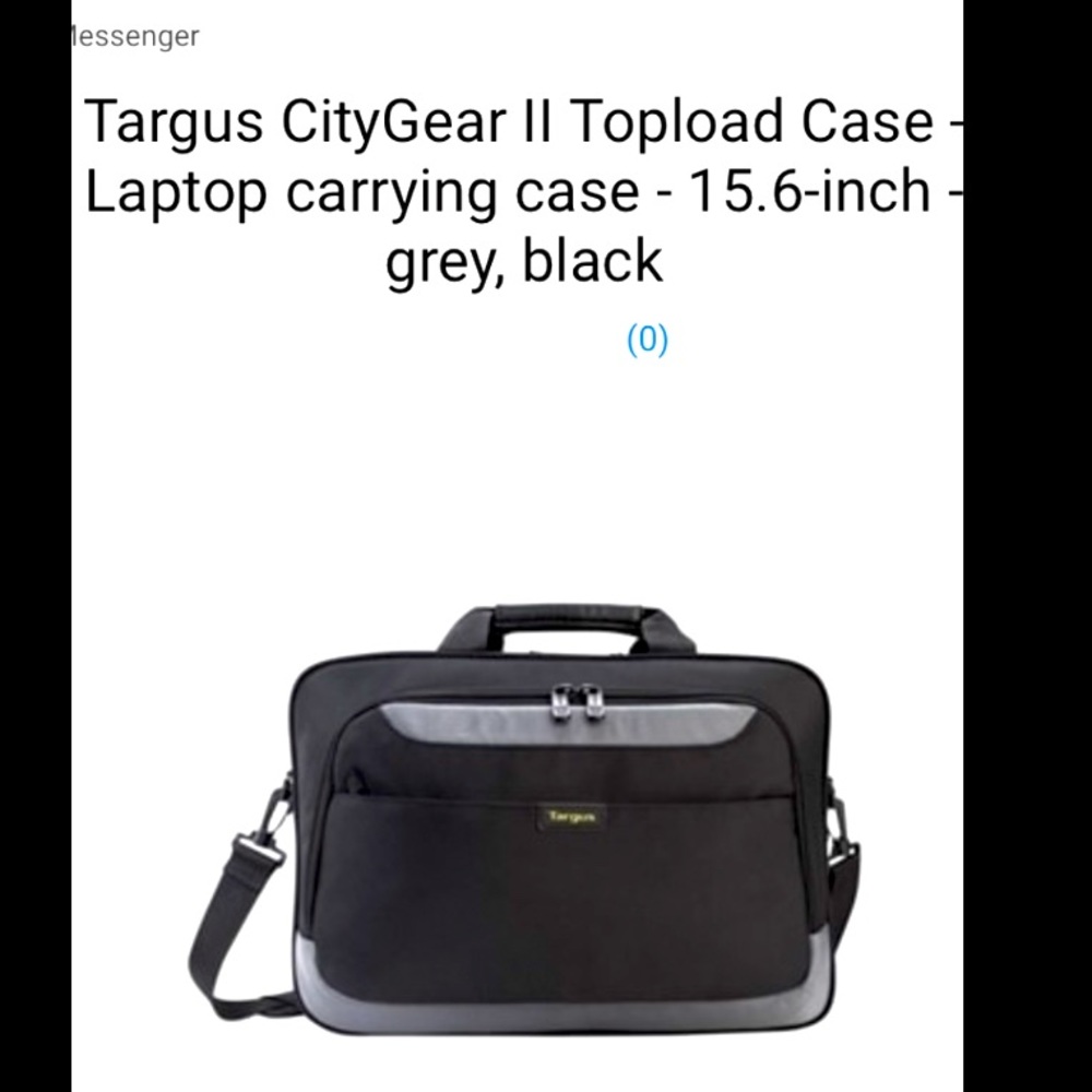 Tarsus Laptop Carrying Case 15.6 inch Black & Grey